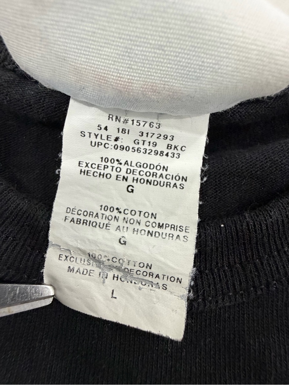 Champion Men's Black Short Sleeve T-Shirt Graphic Big C Logo Size Large - Picture 5 of 5